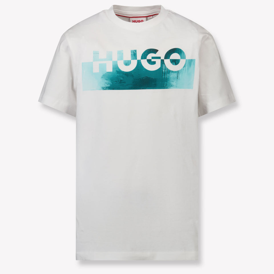 Hugo Kinder Garçons T-shirt Blanc