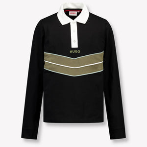 HUGO Kinder Jongens Polo In Zwart