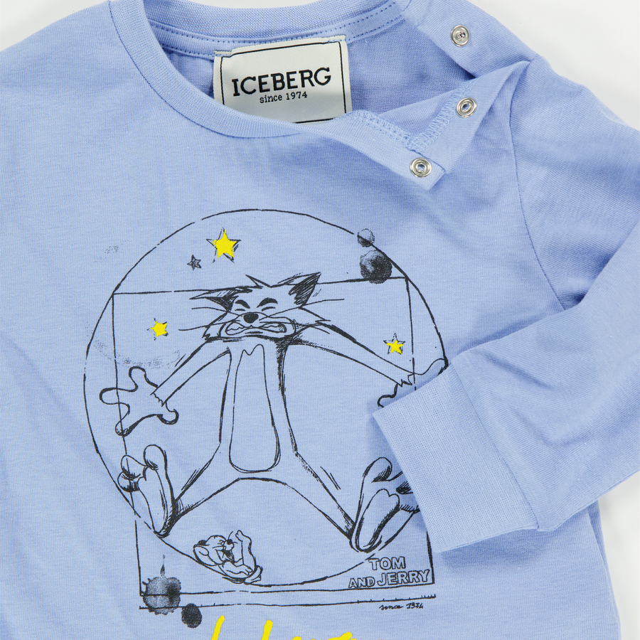 Iceberg Baby Jongens T-Shirt In Licht Blauw