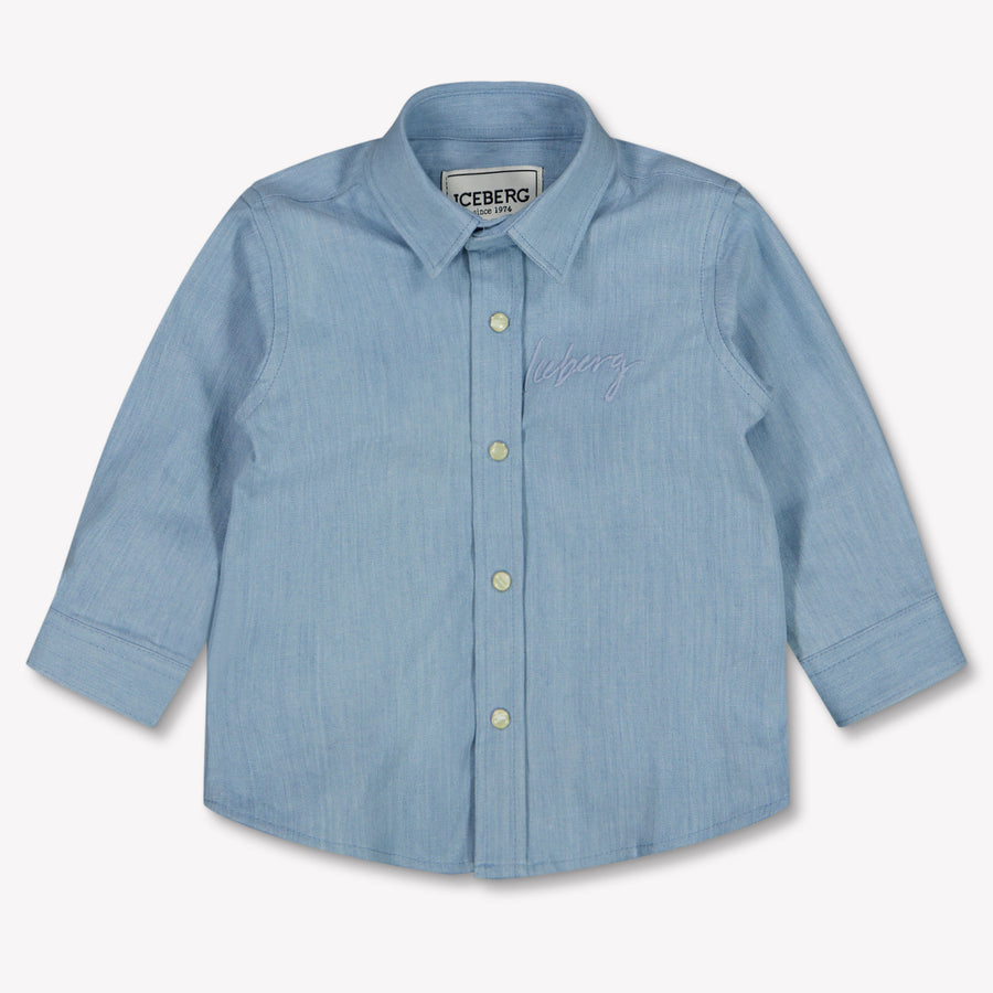 Iceberg Bébé Garçons Chemisier Bleu Clair