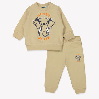 Kenzo kids Bébé Garçons Costume de jogging Beige Clair