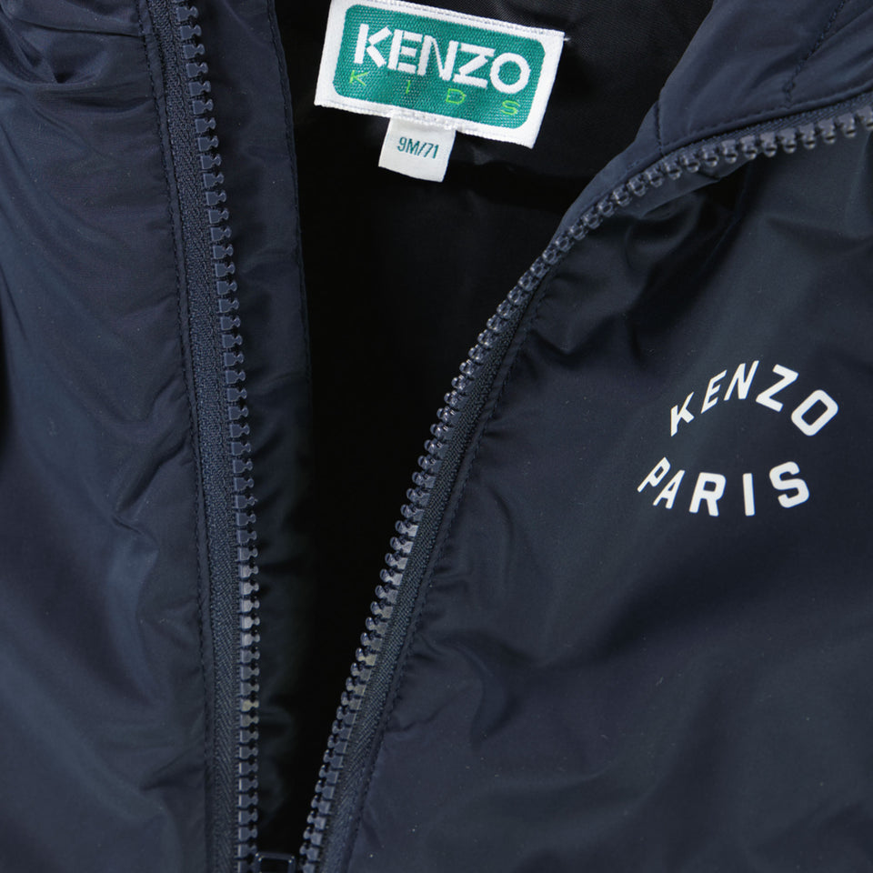 Kenzo kids Baby Jungen Winterjacke Marineblau