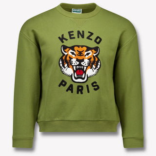 Kenzo kids Kids Boys Sweater in Olive Green