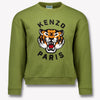 Kenzo kids Enfant Garçons Pull d'olive Vert