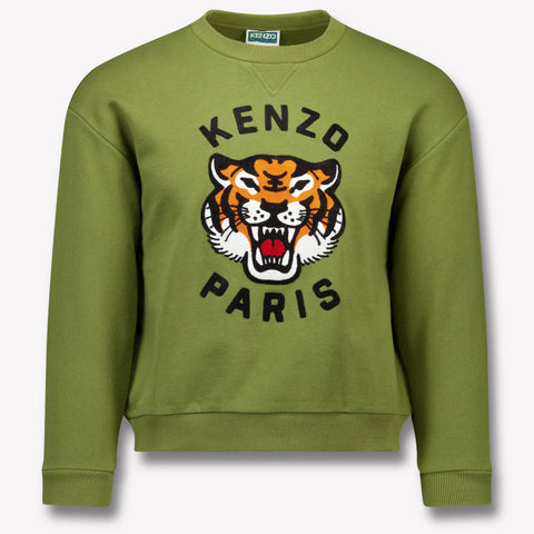 Kenzo kids Enfant Garçons Pull d'olive Vert