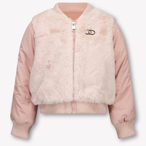 Liu Jo Enfant Filles Vestes en fausse fourrure Rose Léger
