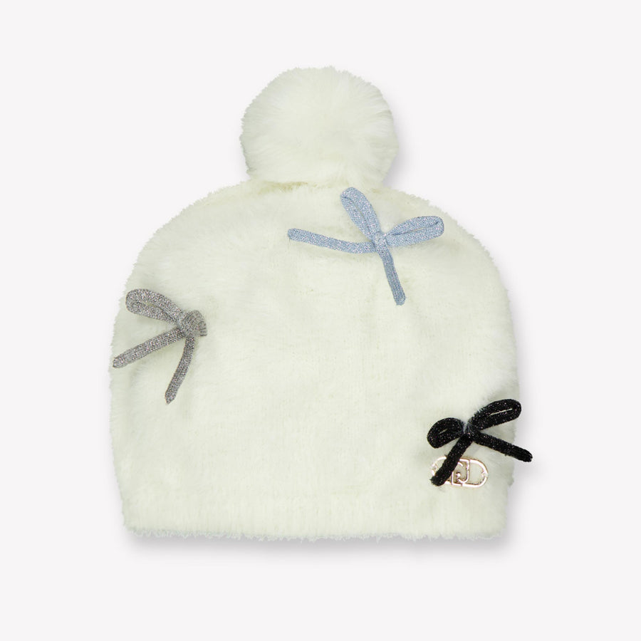 Liu Jo Girls Beanie in Off-White
