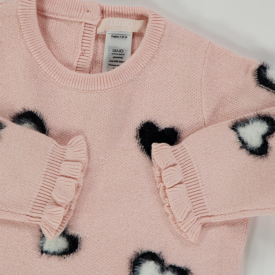 Liu Jo Bebé Chicas Suéter en Rosa claro