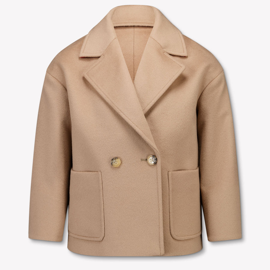 MAX&Co Kinder Meisjes Winterjas In Beige