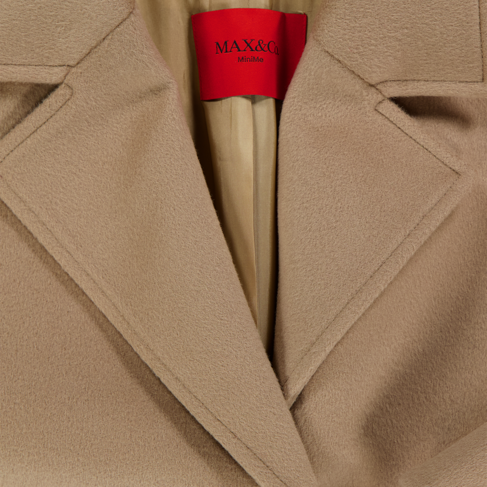 MAX&Co Enfant Filles Veste d'hiver Beige