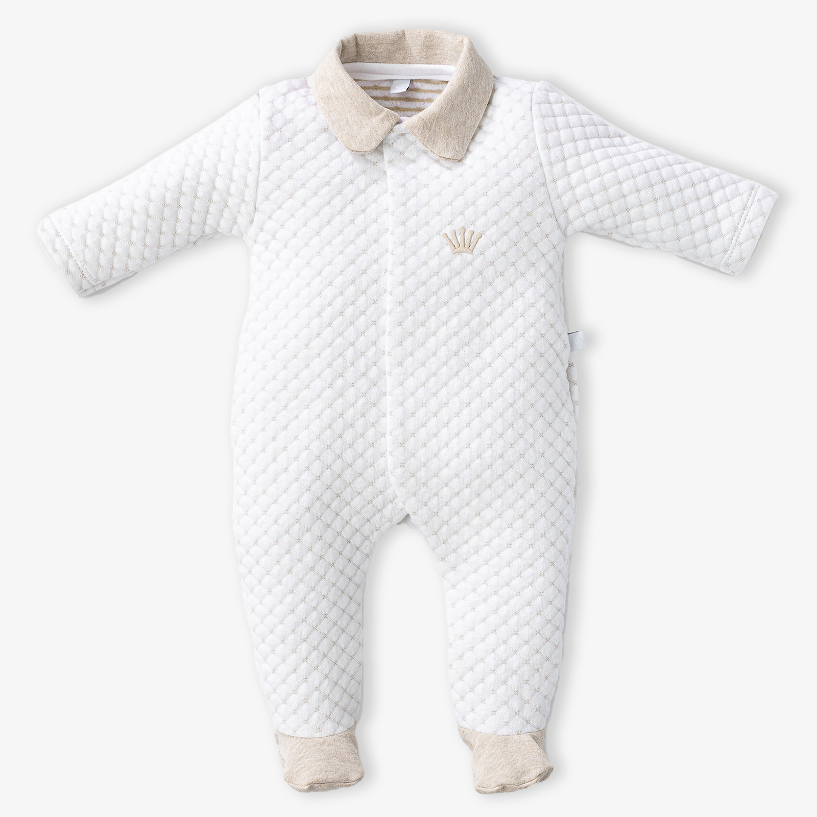 First Bebé Unisex Traje de caja Blanco