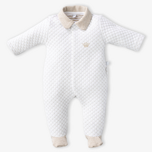 First Bebé Unisex Traje de caja Blanco