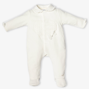 First Bambino Ragazze Tuta in scatola Off White
