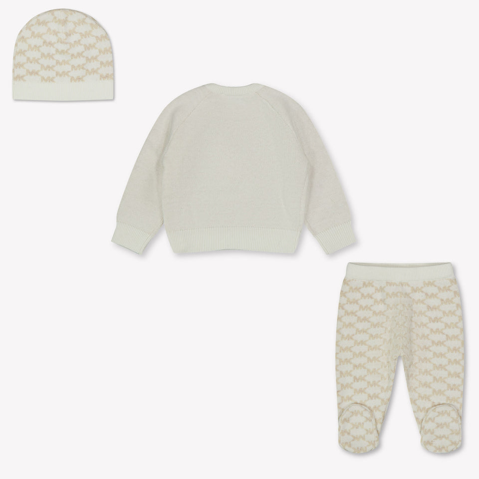 Michael Kors Bebé Chicas Traje de caja Blanco Roto