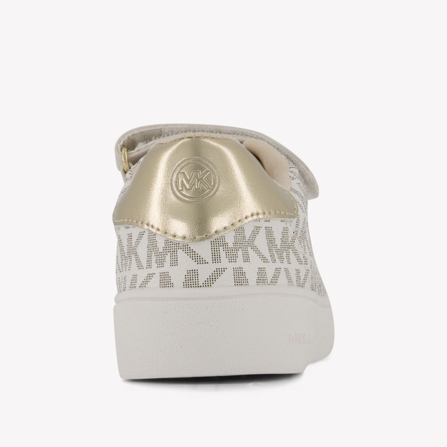 Michael Kors Jem Scotty Ps Meisjes Sneakers In Off White