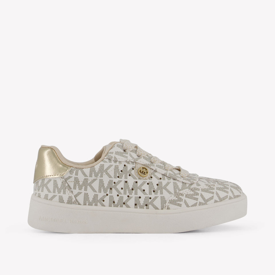 Michael Kors Chicas Zapatillas Blanco Roto