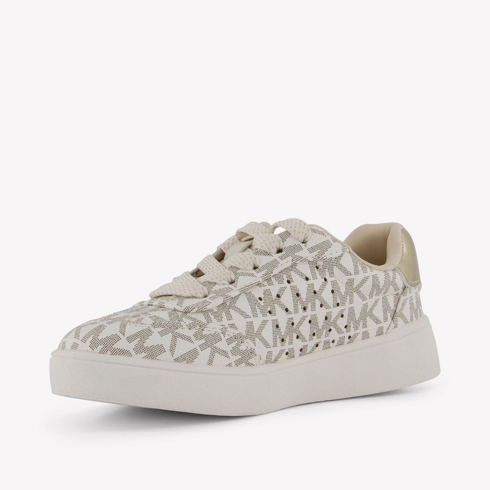 Michael Kors Chicas Zapatillas Blanco Roto