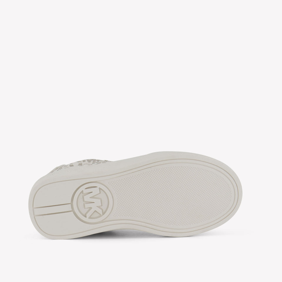 Michael Kors Chicas Zapatillas Blanco Roto