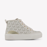 Michael Kors Shea Split Filles Baskets en blanc