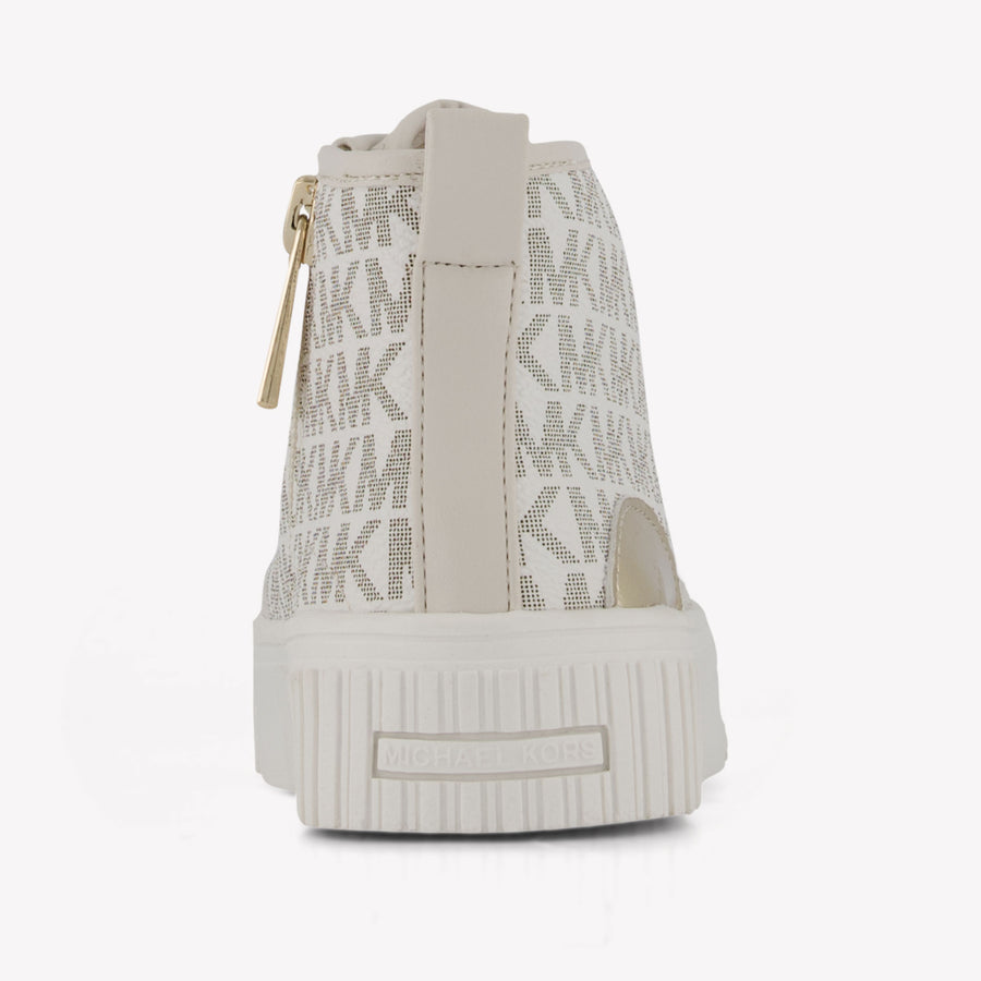 Michael Kors Shea Split Filles Baskets en blanc