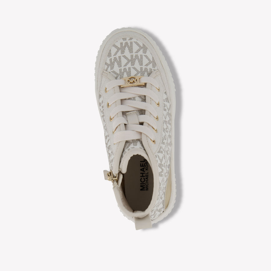 Michael Kors Shea Split Filles Baskets en blanc
