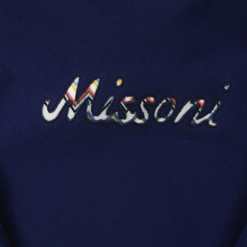 Missoni Kids Boys Sweater  Navy