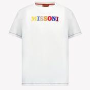 Missoni Niño Chicos Camiseta en Blanco