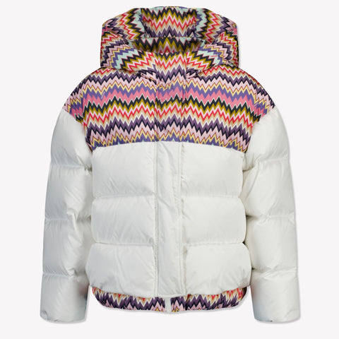 Missoni Niño Chicas Chaqueta de invierno Blanco