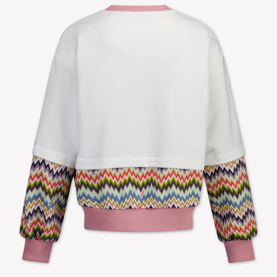 Missoni Enfant Filles Pull Blanc
