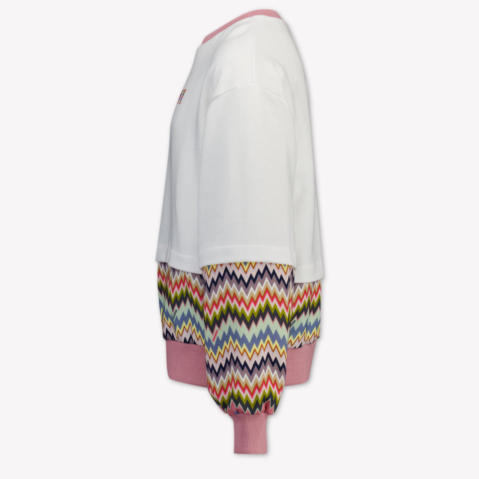 Missoni Enfant Filles Pull Blanc