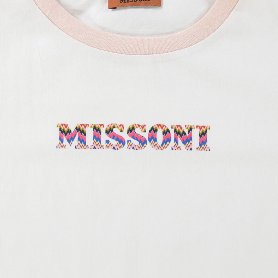 Missoni Kids Girls  T-Shirt White