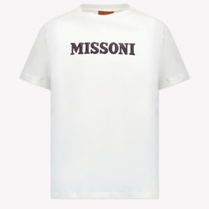 Missoni Niño Chicas Camiseta en Blanco