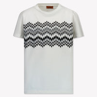Missoni Niño Chicas Camiseta en Blanco