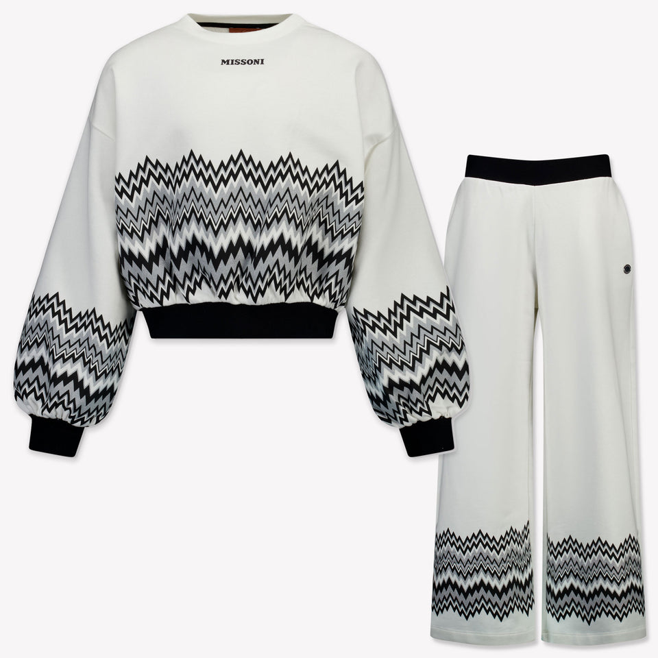 Missoni Kids Girls' Tracksuit  White