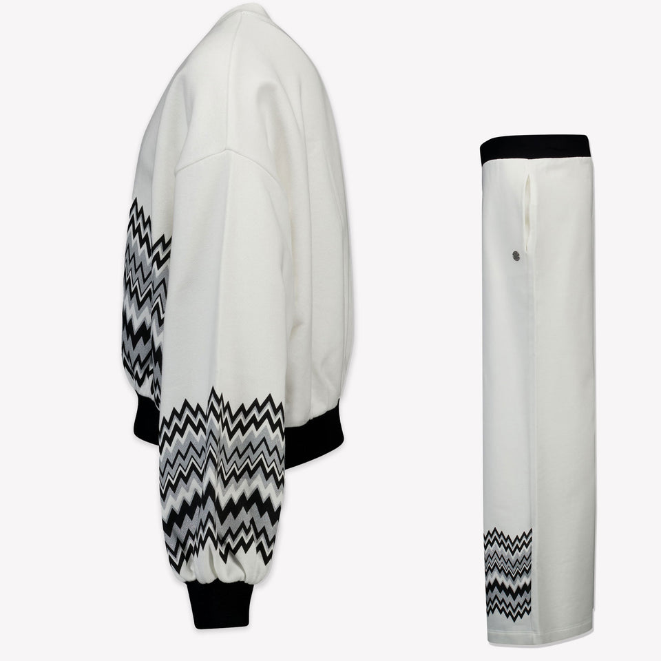 Missoni Kids Girls' Tracksuit  White