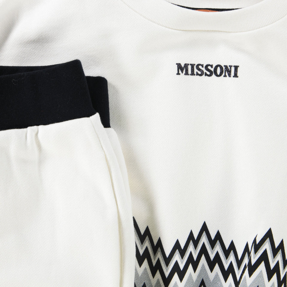 Missoni Kids Girls' Tracksuit  White