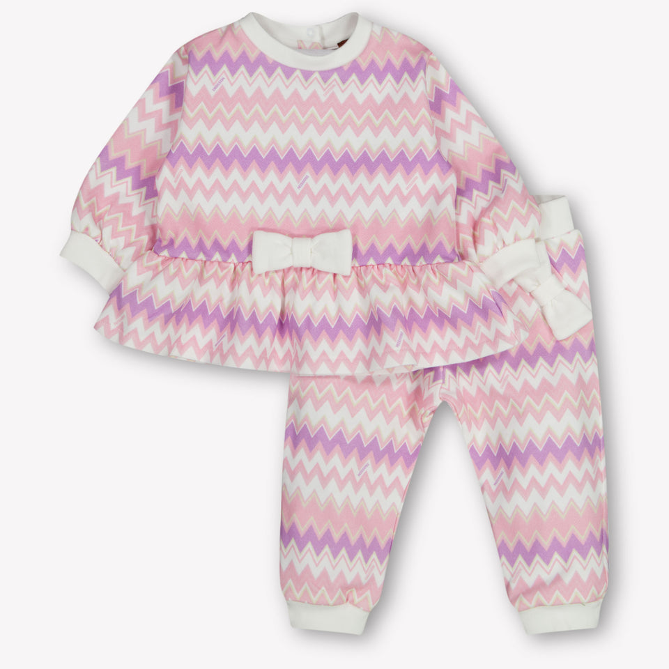 Missoni Bambino Ragazze Abito da jogging Rosa Chiaro