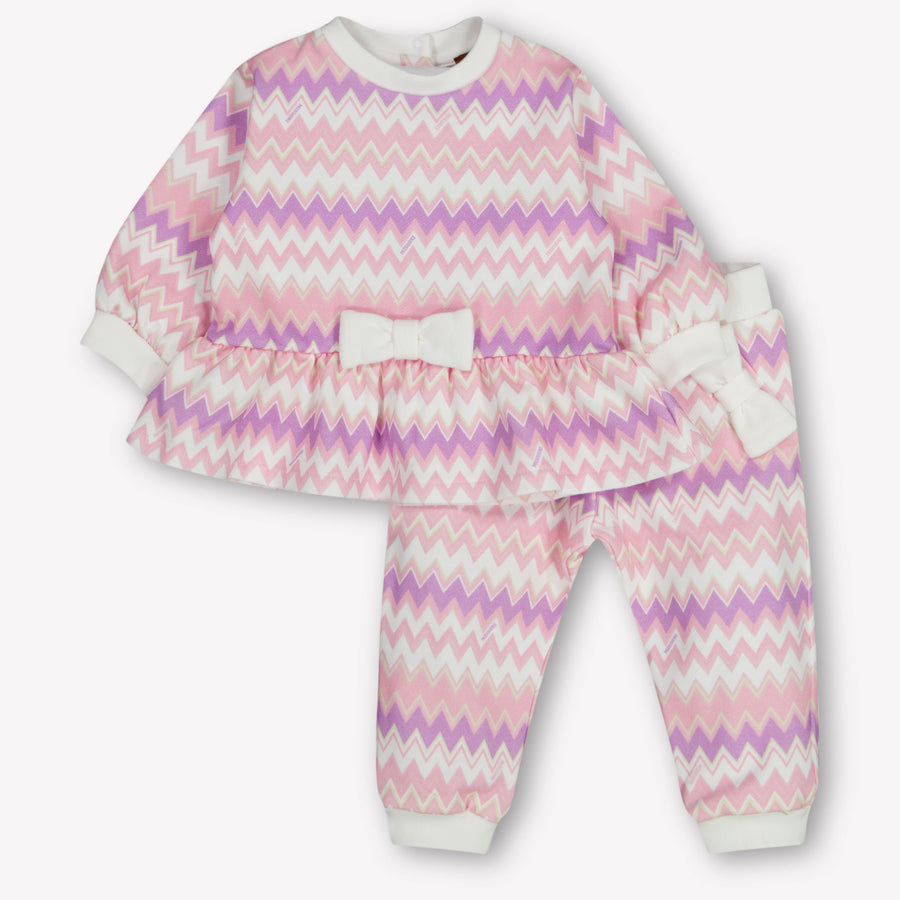 Missoni Bébé Filles Costume de jogging Rose Léger