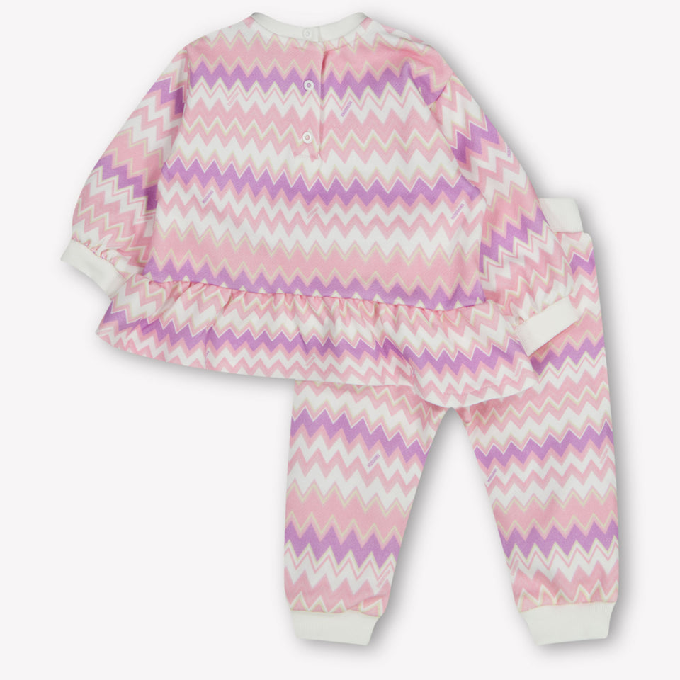 Missoni Bambino Ragazze Abito da jogging Rosa Chiaro