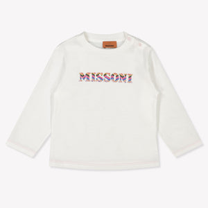 Missoni Bebé Chicas Camiseta en Blanco