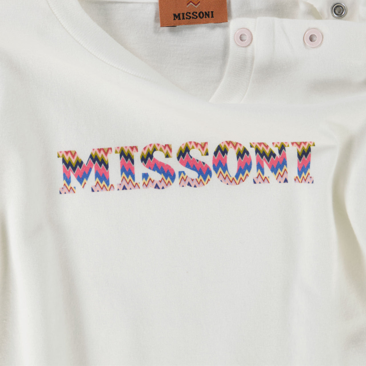 Missoni Bebé Chicas Camiseta en Blanco