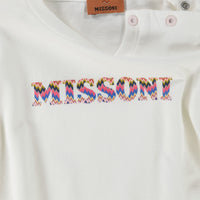 Missoni Bebé Chicas Camiseta en Blanco