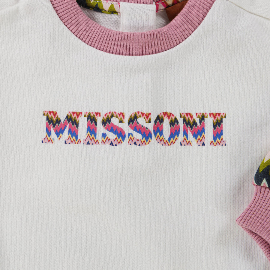 Missoni Bébé Filles Pull Blanc