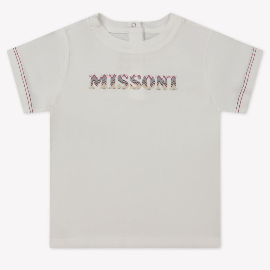Missoni Baby Jongens T-Shirt In Wit