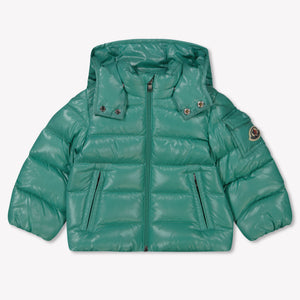 Moncler Maya Baby Jongens Winterjas In Mint