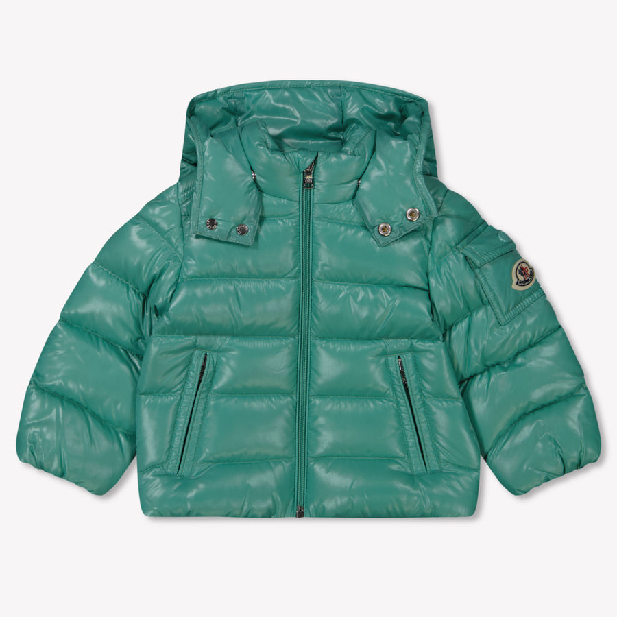 Moncler Maya Baby Jongens Winterjas In Mint