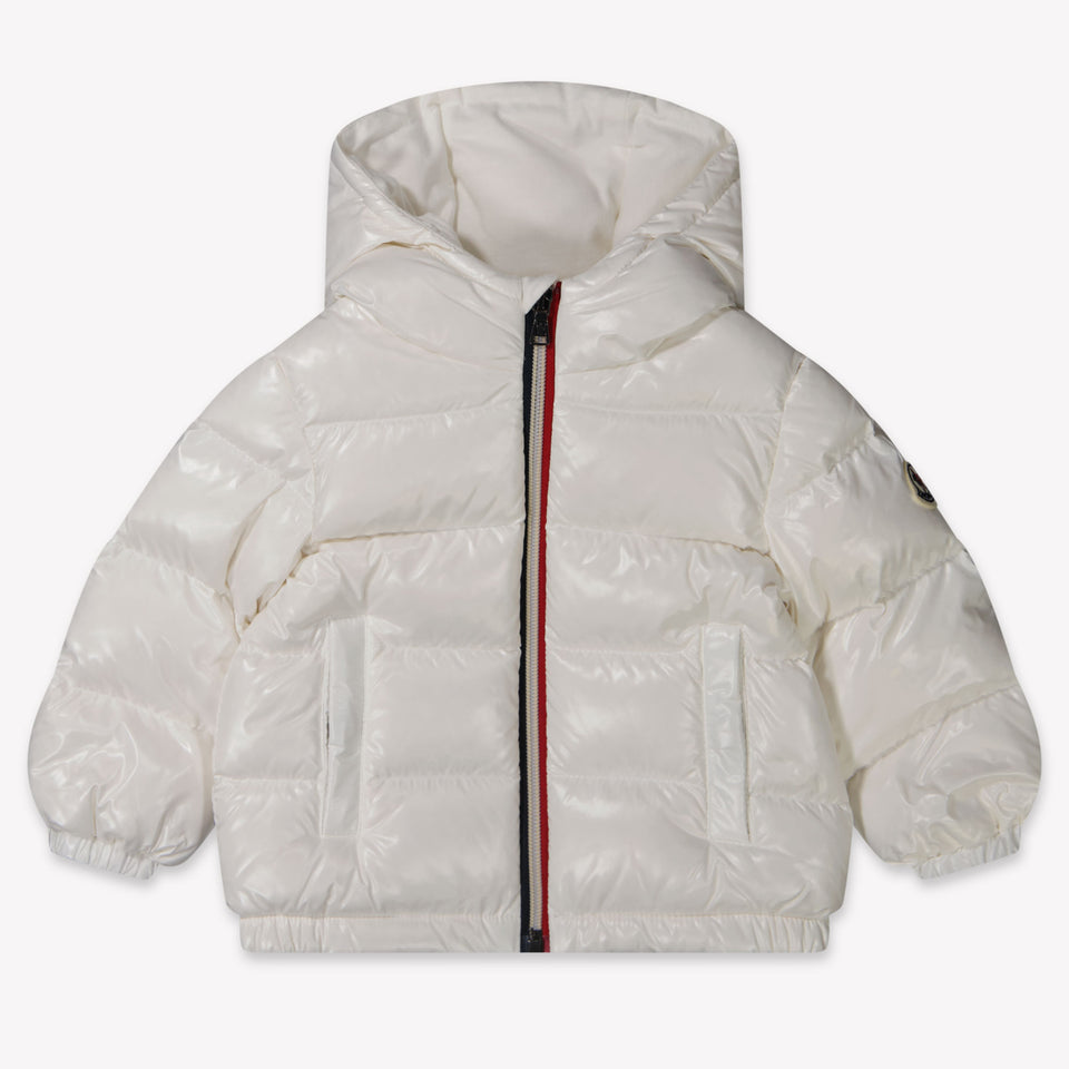 Moncler Nuevo bebé de Aubert Chicos Chaqueta de invierno Blanco Roto