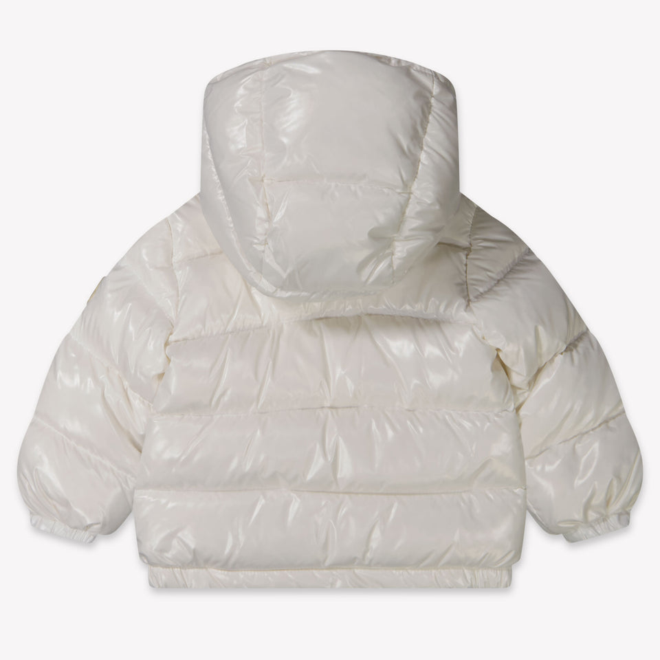 Moncler Nuevo bebé de Aubert Chicos Chaqueta de invierno Blanco Roto