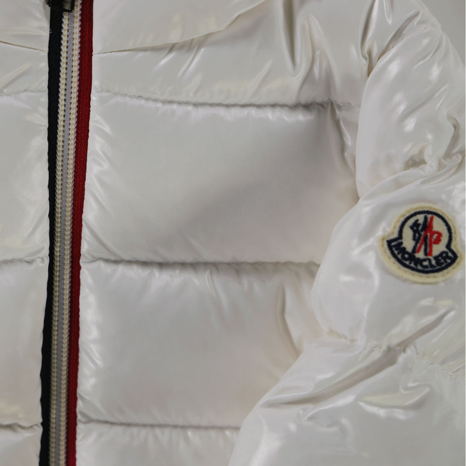 Moncler Nuevo bebé de Aubert Chicos Chaqueta de invierno Blanco Roto