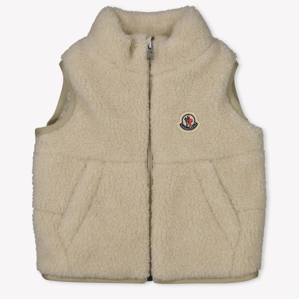 Moncler Bebé serio Chicos Cuerpo más cálido en Beige
